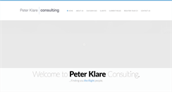 Desktop Screenshot of peterklareconsulting.com